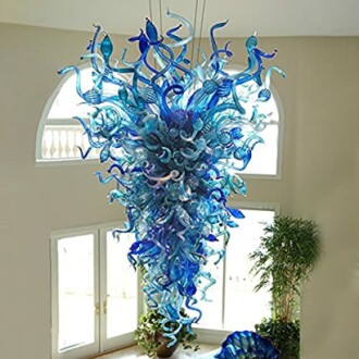 Longree Hand Blown Glass Chandelier