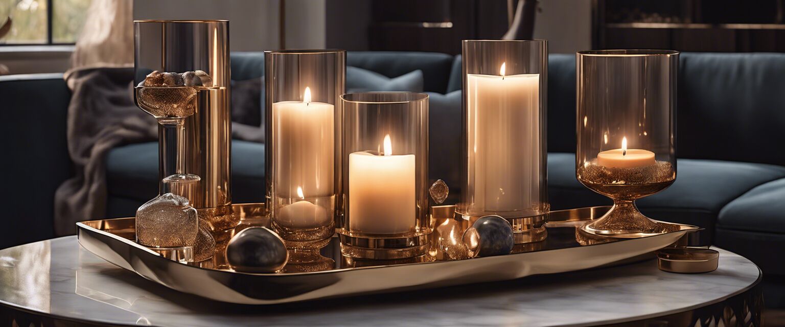 Luxury candles display