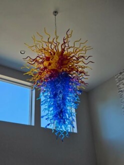 Longree Hand Blown Glass Chandelier