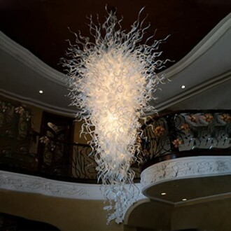 Hand Blown Glass Chandelier