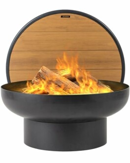 Cast Iron Fire Pit Table with Lid